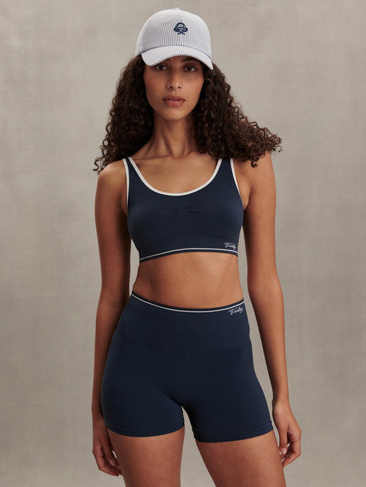 Sakura Seamless Sports Bra Blue Nights - Varley