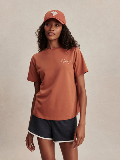 Regan Branded Tee Terracotta - Varley