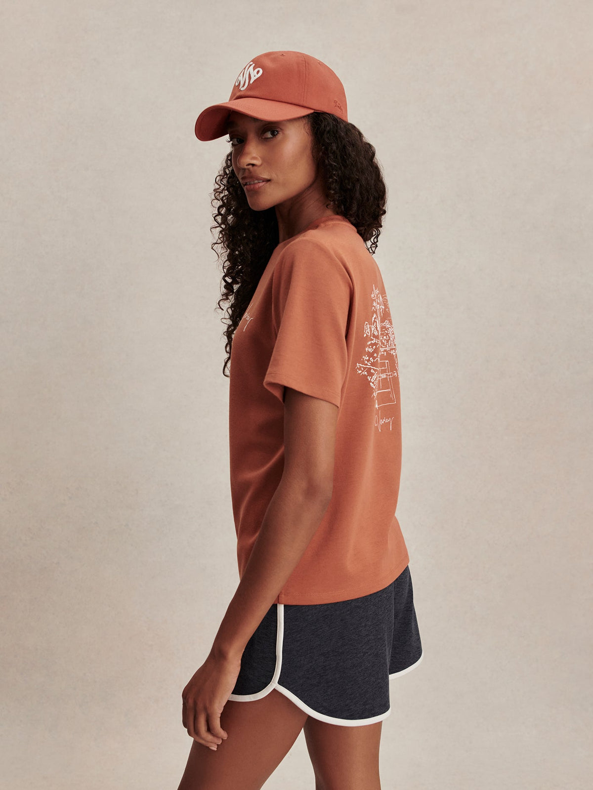 Regan Branded Tee Terracotta - Varley