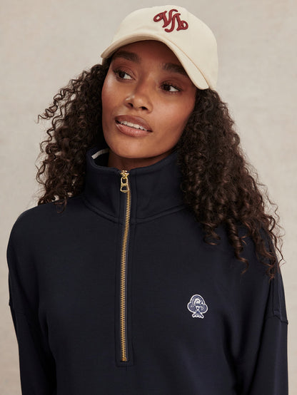 Bertie Half Zip Sweat Navy - Varley