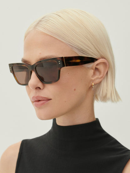 Alber Square Sunglasses Tortoise - Varley