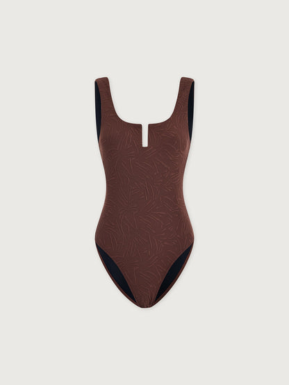 Meaghan Swimsuit Brown Stone - Varley