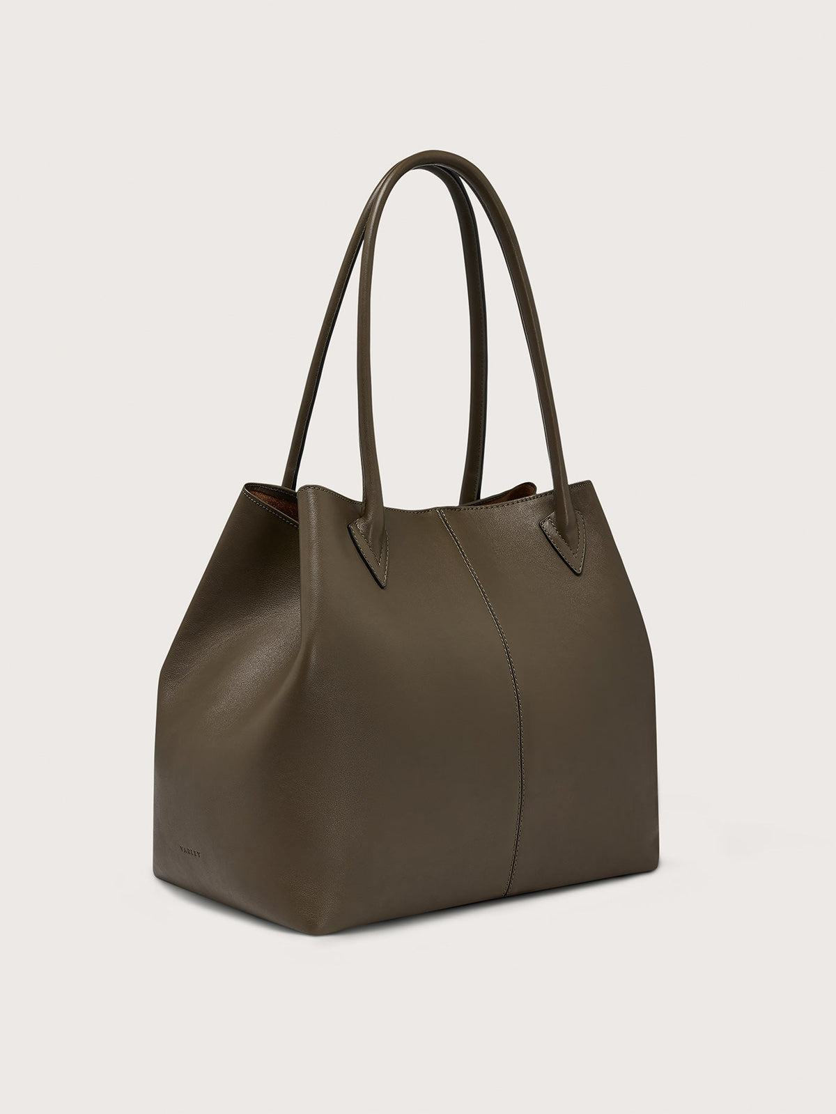 Loene Tote Bag Medium Leather - Refined Everyday Style Dark Olive - Varley