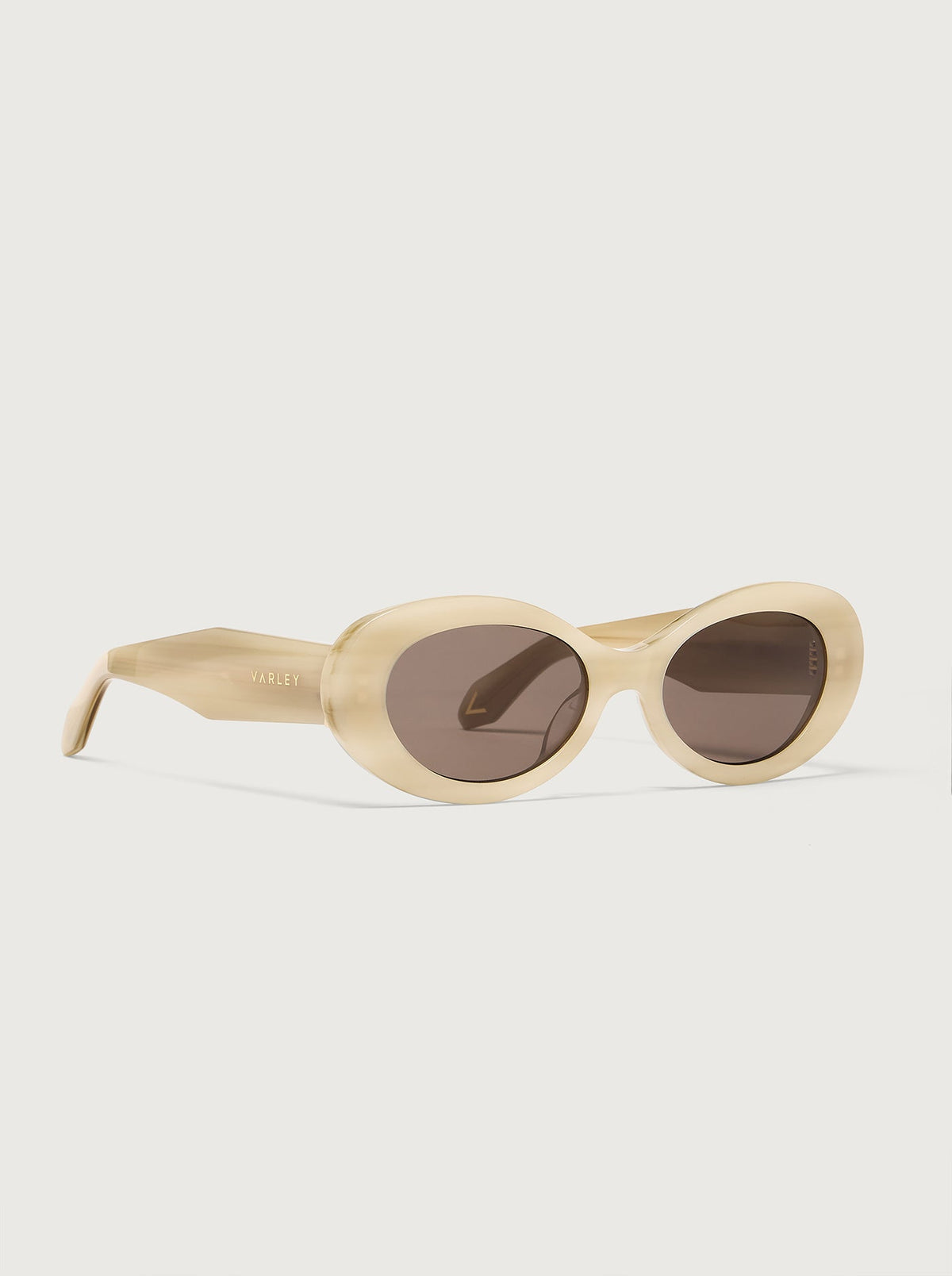 Bethnall Oval Sunglasses Birch Mock Horn - Varley