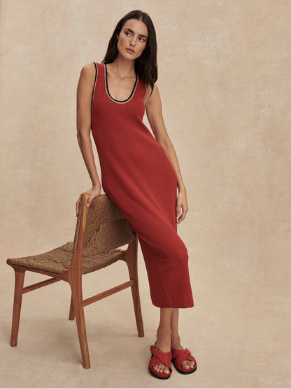 Mikel Knit Dress Bossa Nova - Varley