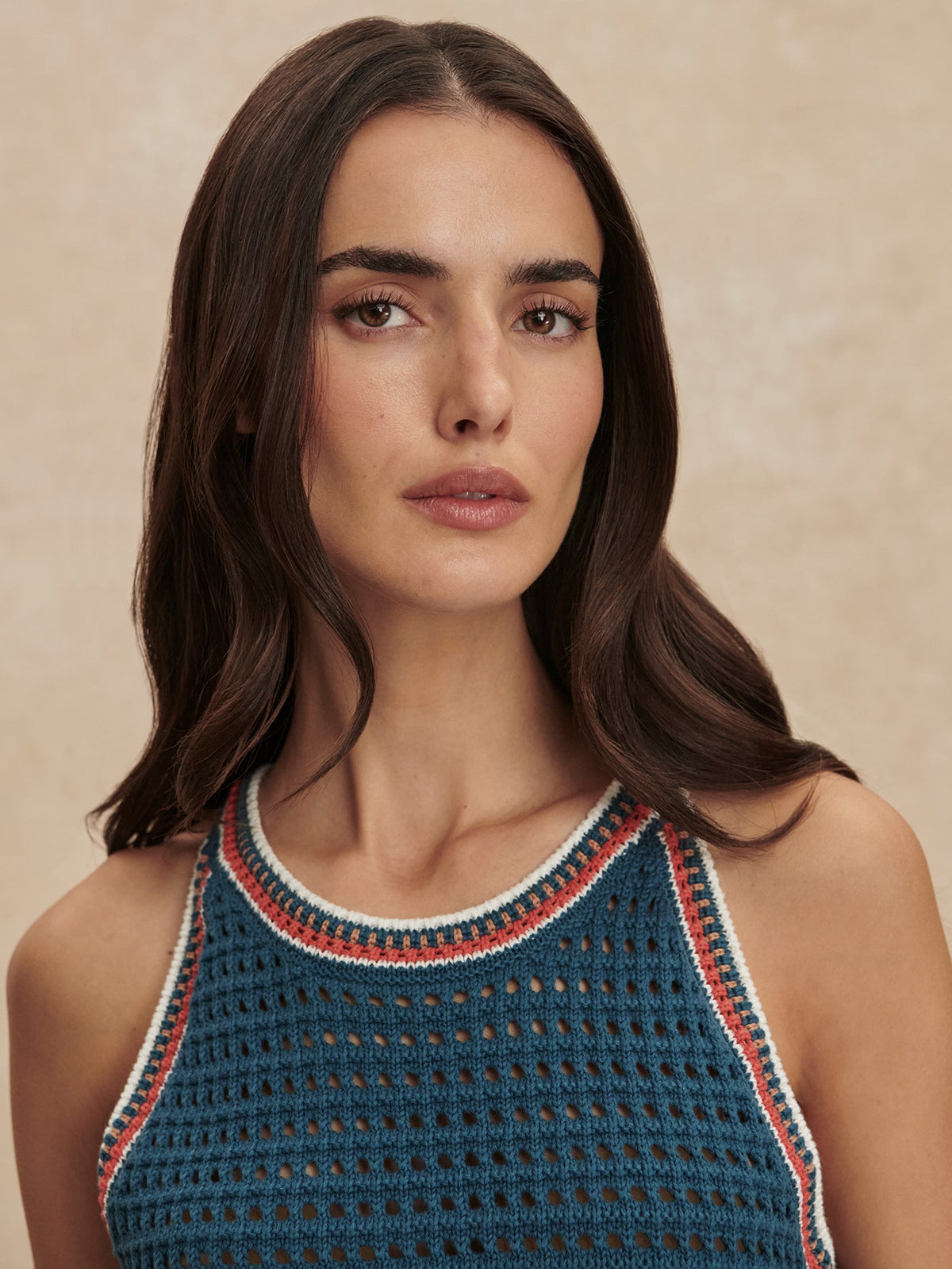 Aberg Halter Knit Top Heron Blue - Varley