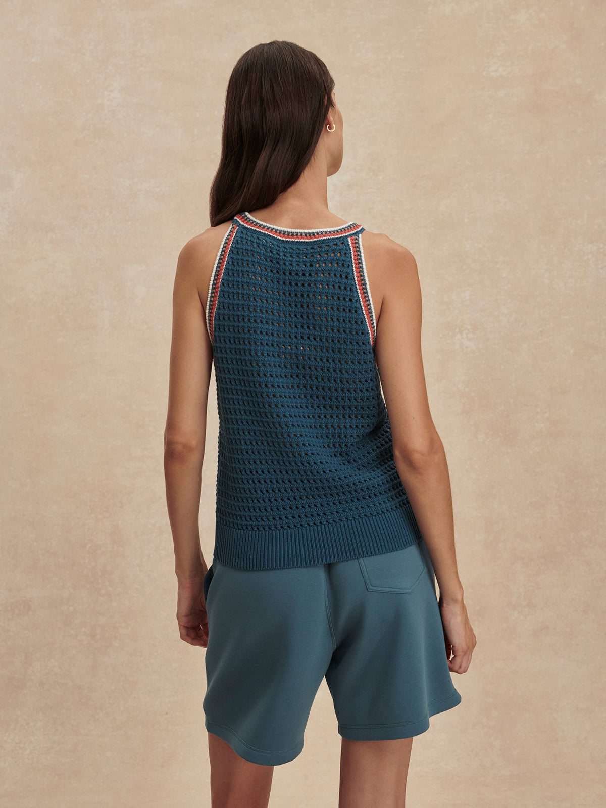 Aberg Halter Knit Top Heron Blue - Varley