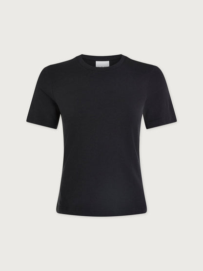 Regina Fitted Tee Black - Varley