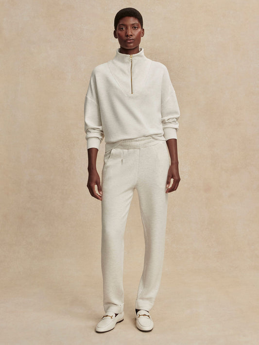 The Rolled Cuff Pant 25 | VARLEY US Ivory Marl - Varley