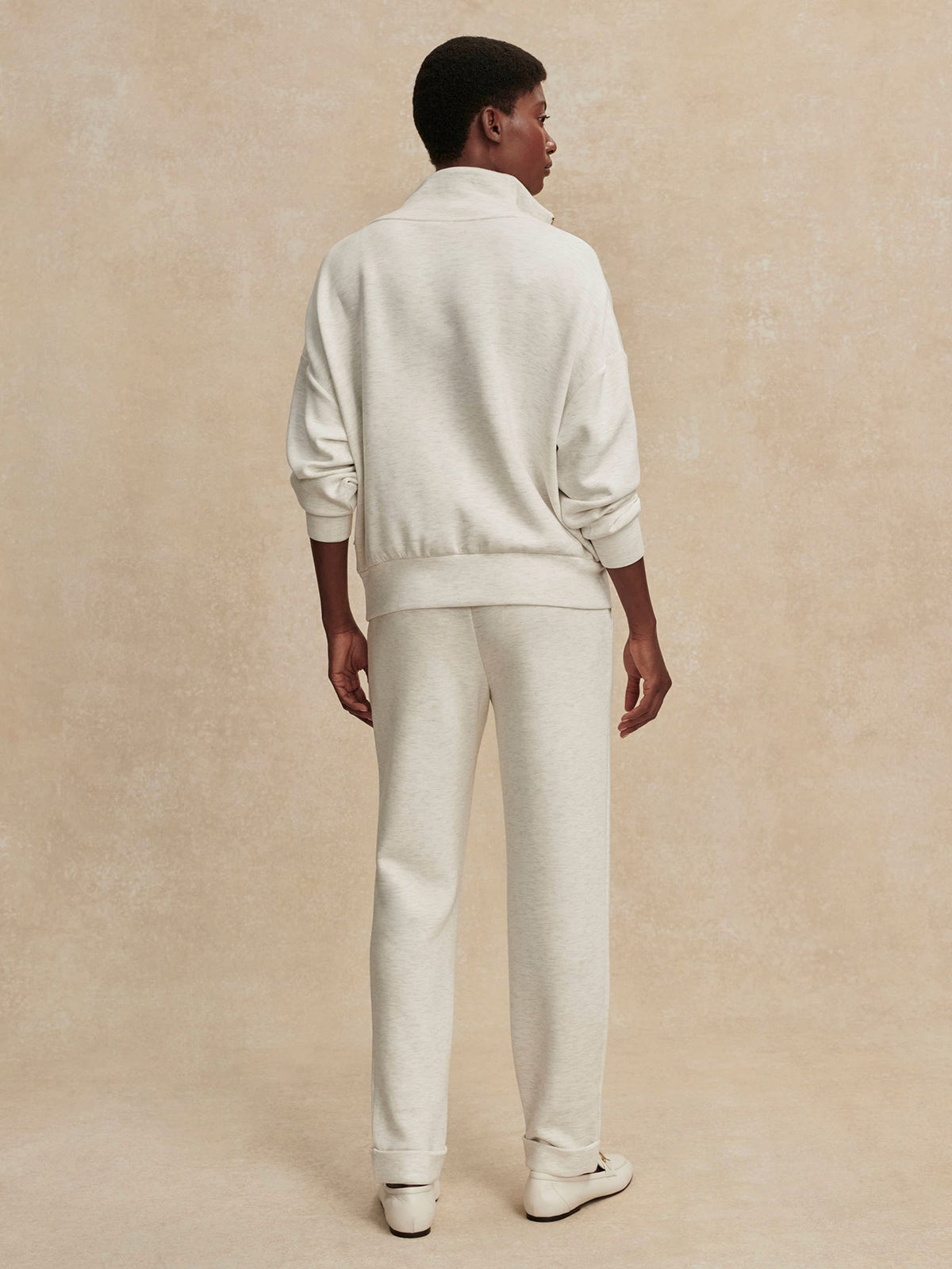 The Rolled Cuff Pant 25 | VARLEY US Ivory Marl - Varley
