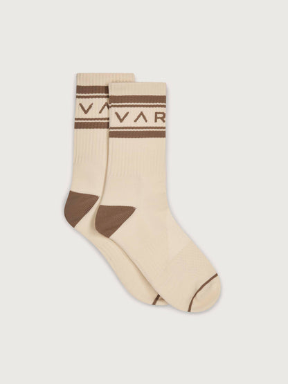Astley Active Sock | VARLEY US Birch/ Desert Taupe - Varley