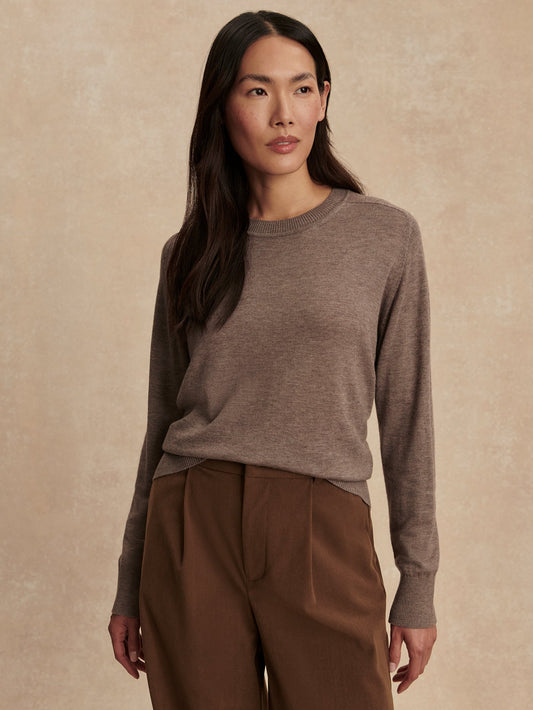 Fincham Knit Sweater Cinder Marl - Varley