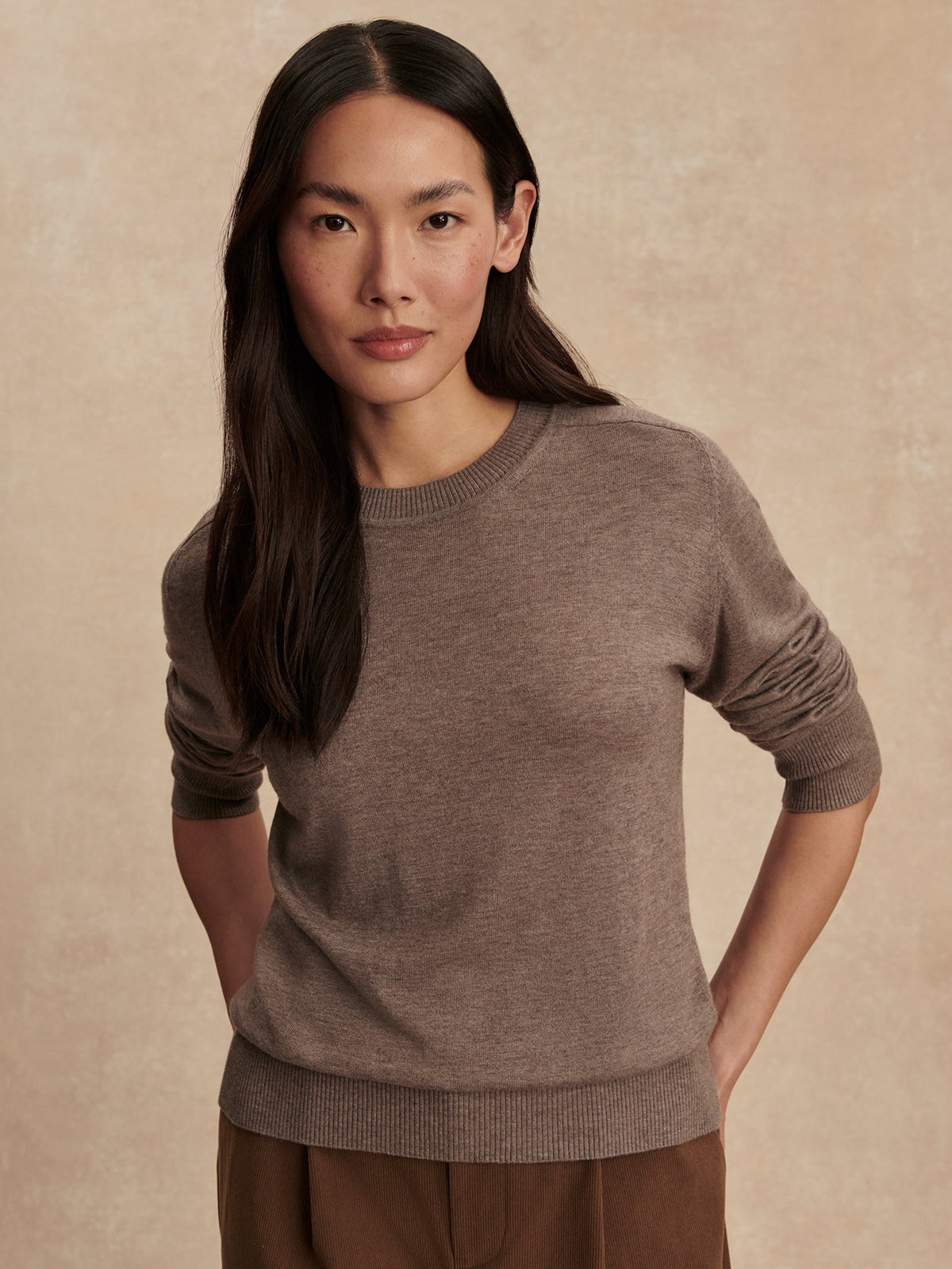 Fincham Knit Sweater Cinder Marl - Varley