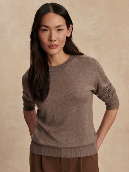 Fincham Knit Sweater Cinder Marl - Varley