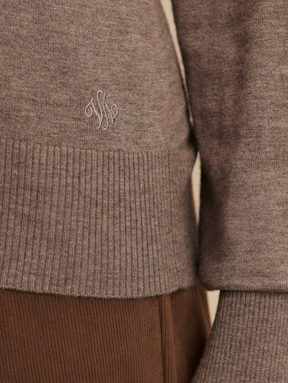 Fincham Knit Sweater Cinder Marl - Varley