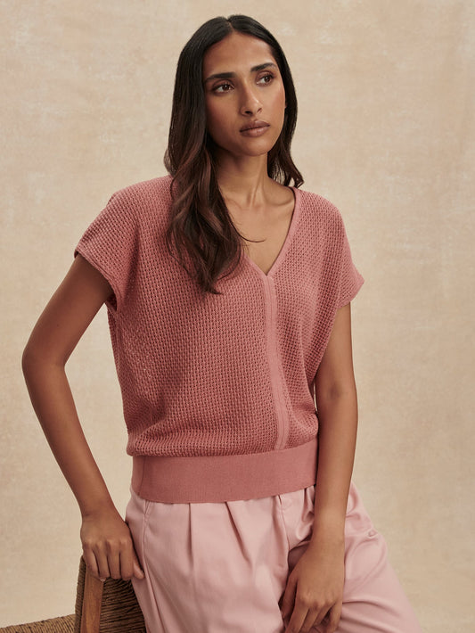 Ashford Knit Top Ash Rose - Varley