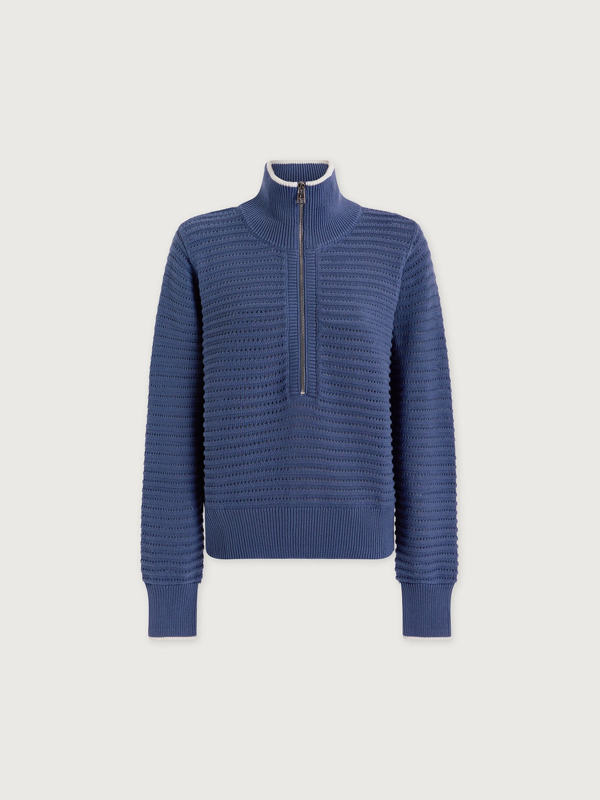 Morwenna Half Zip Knit Bijou Blue - Varley