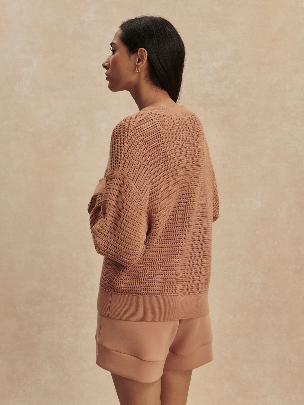 Gaia V Neck Sweater Camel - Varley
