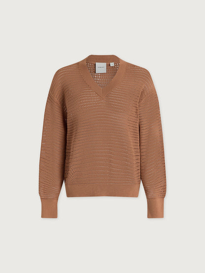Gaia V Neck Sweater Camel - Varley
