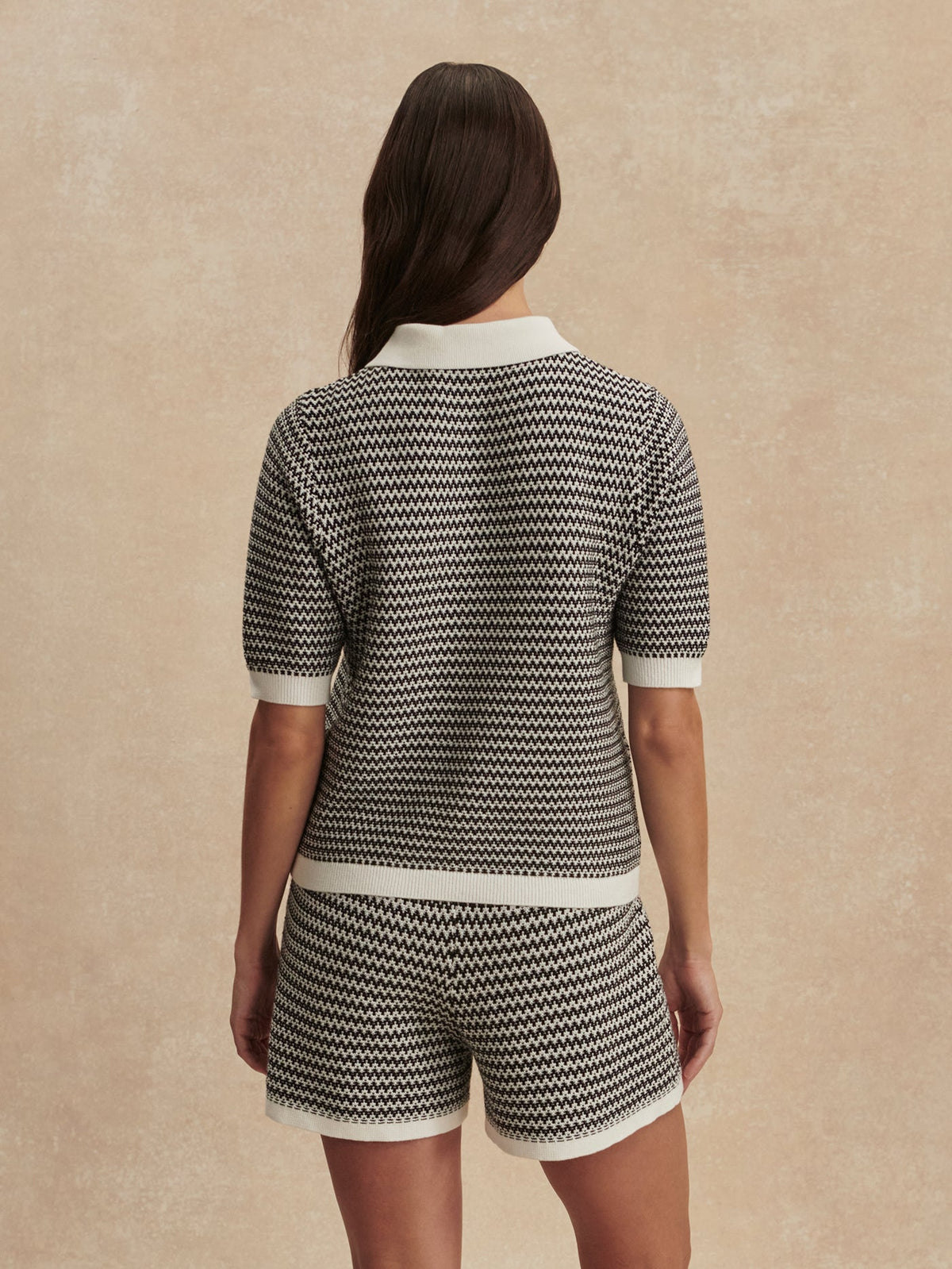 Villiers Knit Short Snow White/ Black - Varley