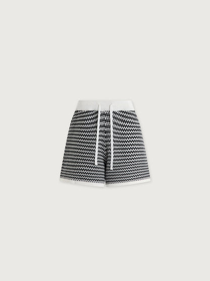 Villiers Knit Short Snow White/ Black - Varley