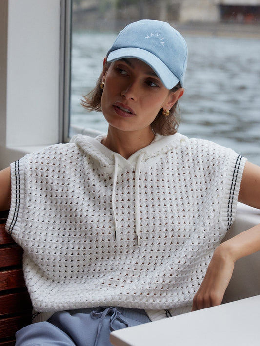 Vittoria Knit Hoodie Snow White - Varley