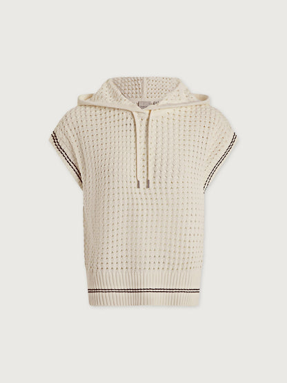 Vittoria Knit Hoodie Snow White - Varley
