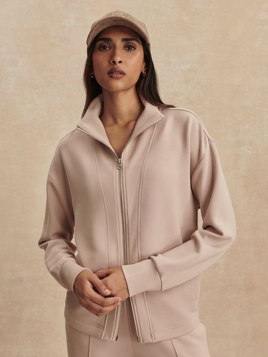 Arlene Zip Through Sweat Mushroom - Varley