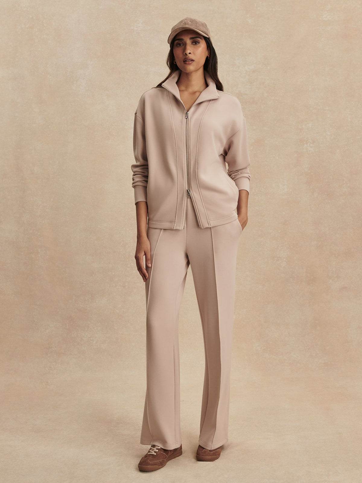 Arlene Zip Through Sweat Mushroom - Varley