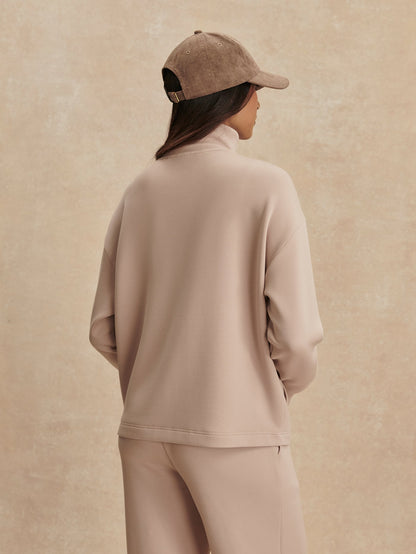 Arlene Zip Through Sweat Mushroom - Varley