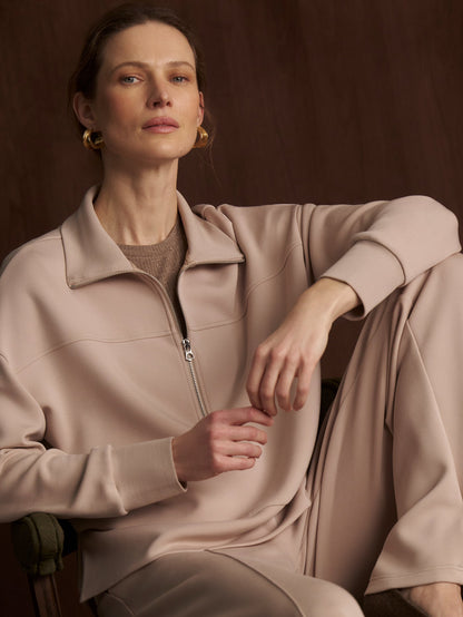 Kayleigh Half Zip Sweat Mushroom - Varley