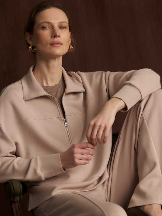 Kayleigh Half Zip Sweat Mushroom - Varley