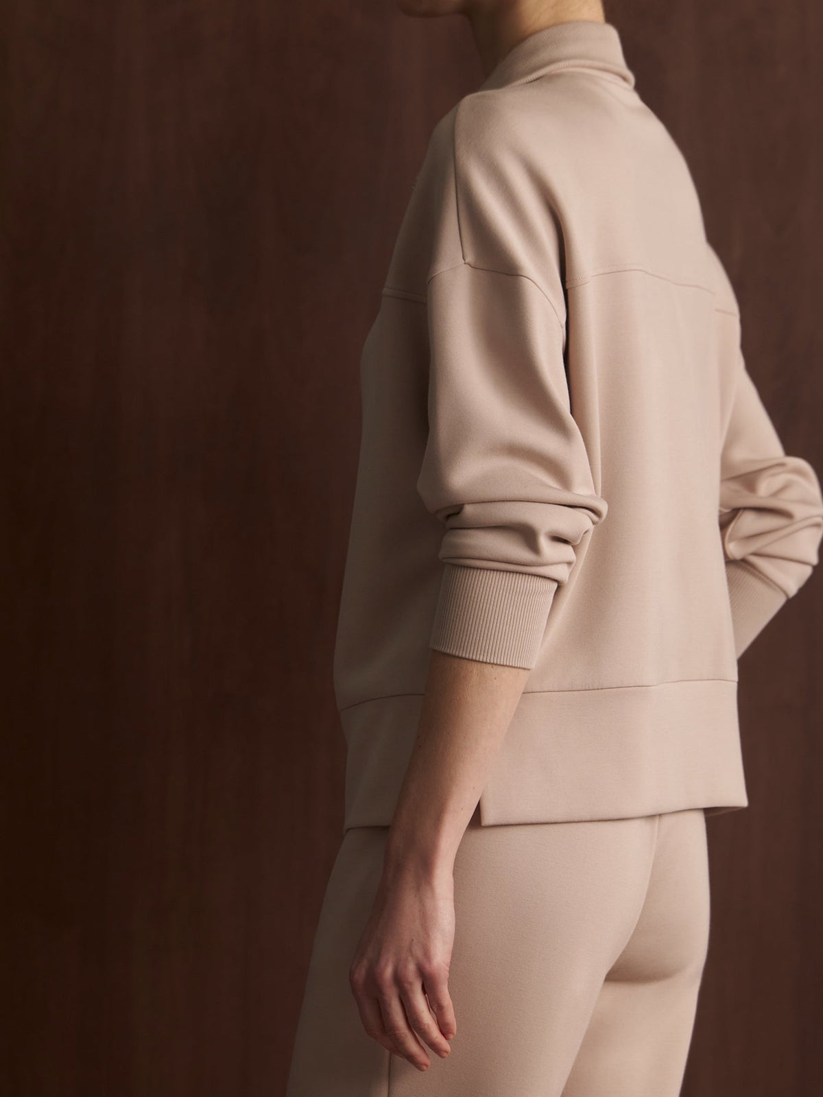 Kayleigh Half Zip Sweat Mushroom - Varley