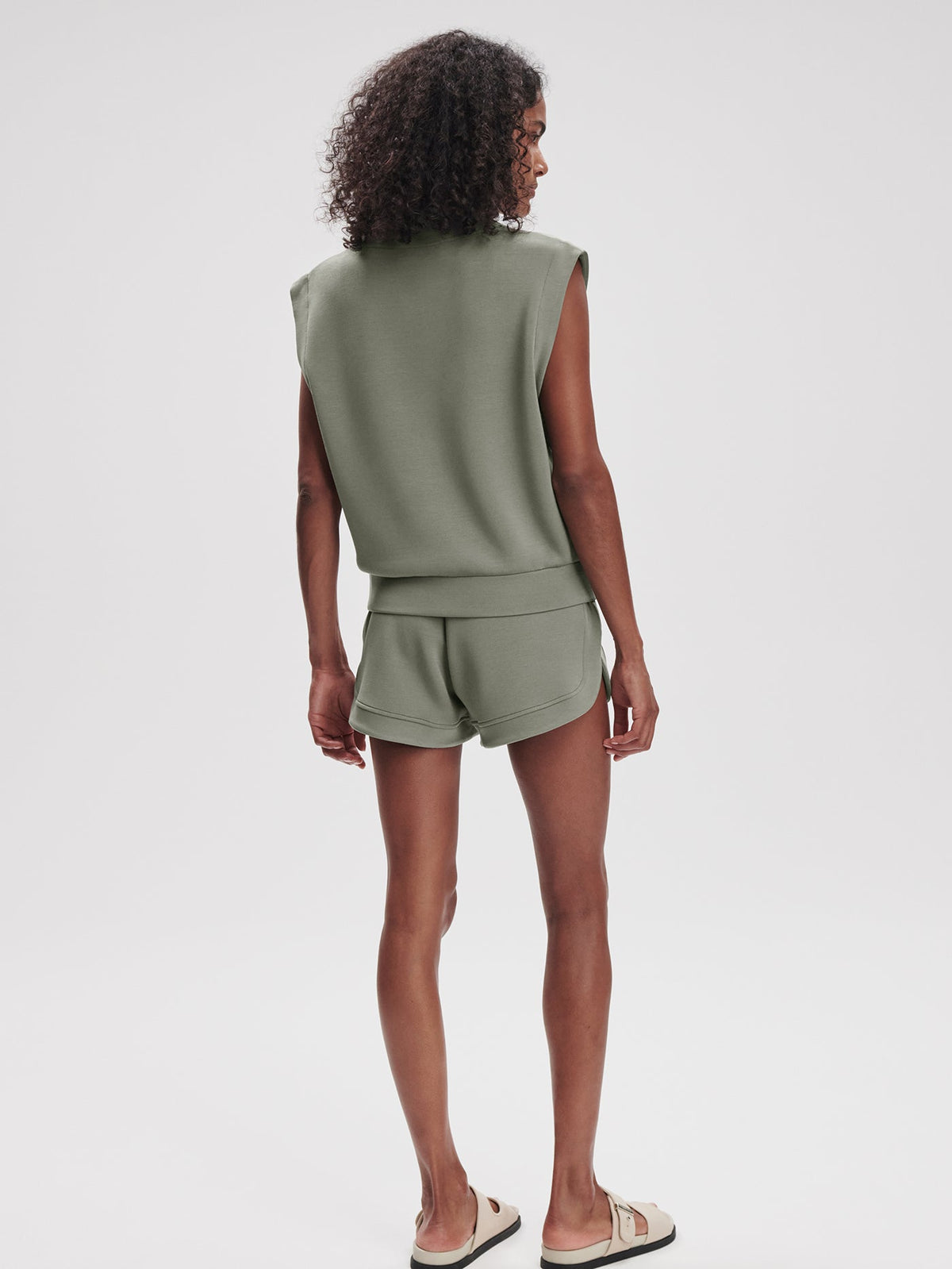 Loretta Half-Zip Sleeveless Sweat | VARLEY US Shadow - Varley