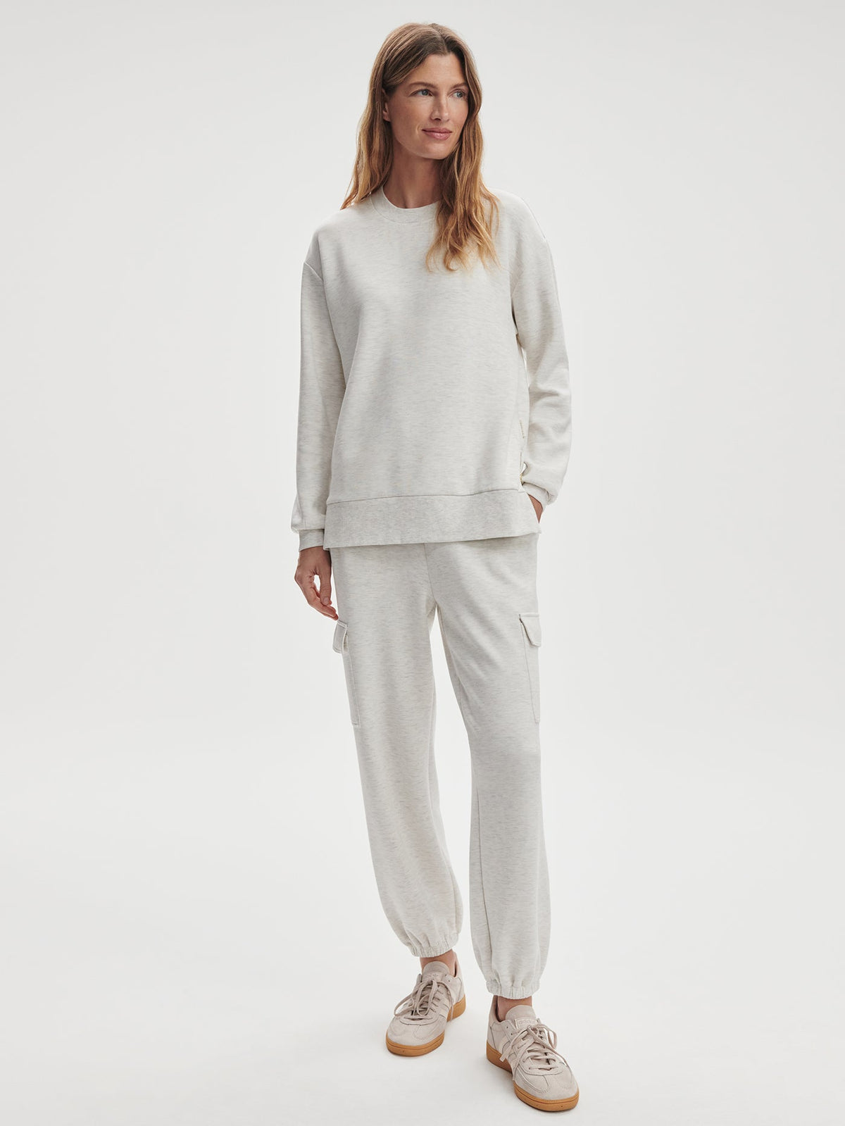 Gabriella Sweat Ivory Marl - Varley