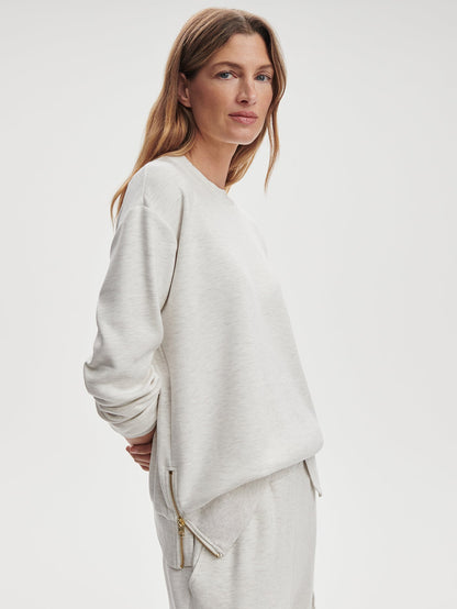 Gabriella Sweat Ivory Marl - Varley