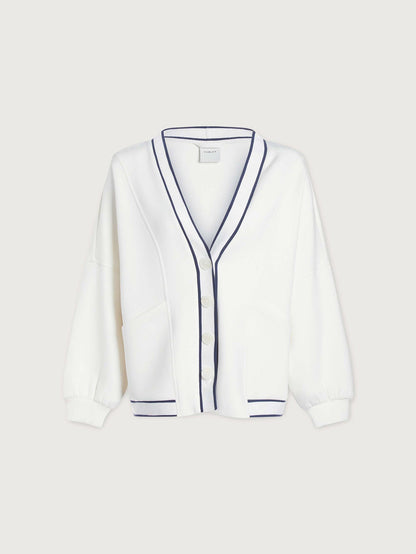 Decker Off-Court Cardigan | VARLEY US White - Varley