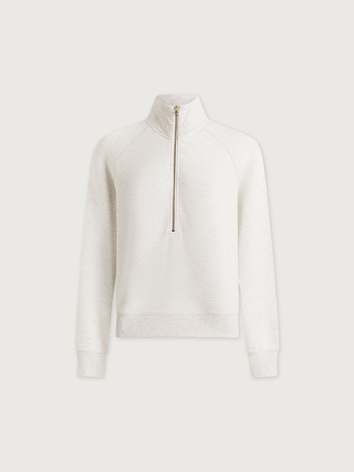 Selene Half Zip Sweat Ivory Marl - Varley
