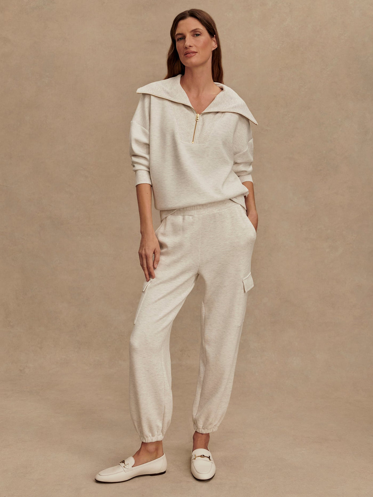 The Cargo Pant 27.5 Ivory Marl - Varley