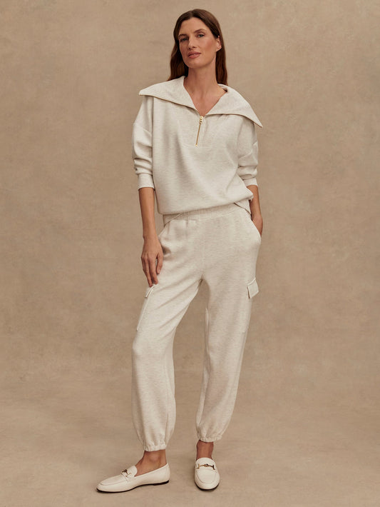The Cargo Pant 27.5 Ivory Marl - Varley