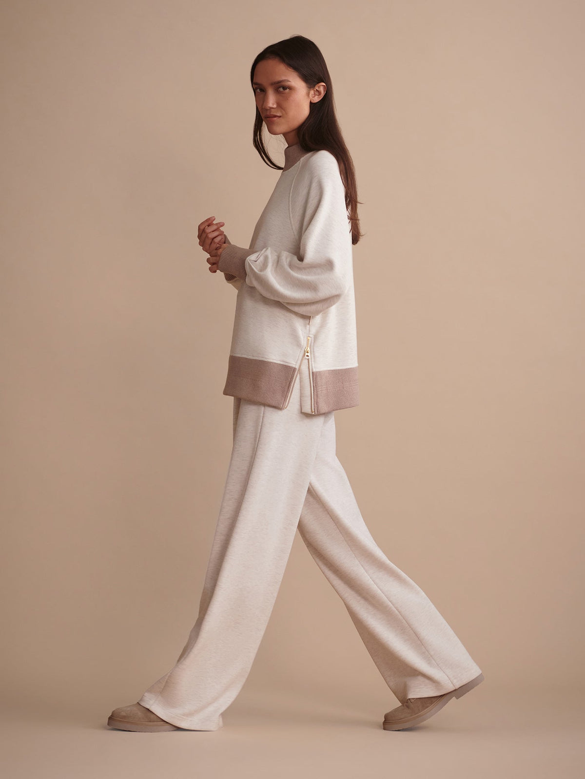 The Extra Wide Leg Pant 29.5 Ivory Marl - Varley