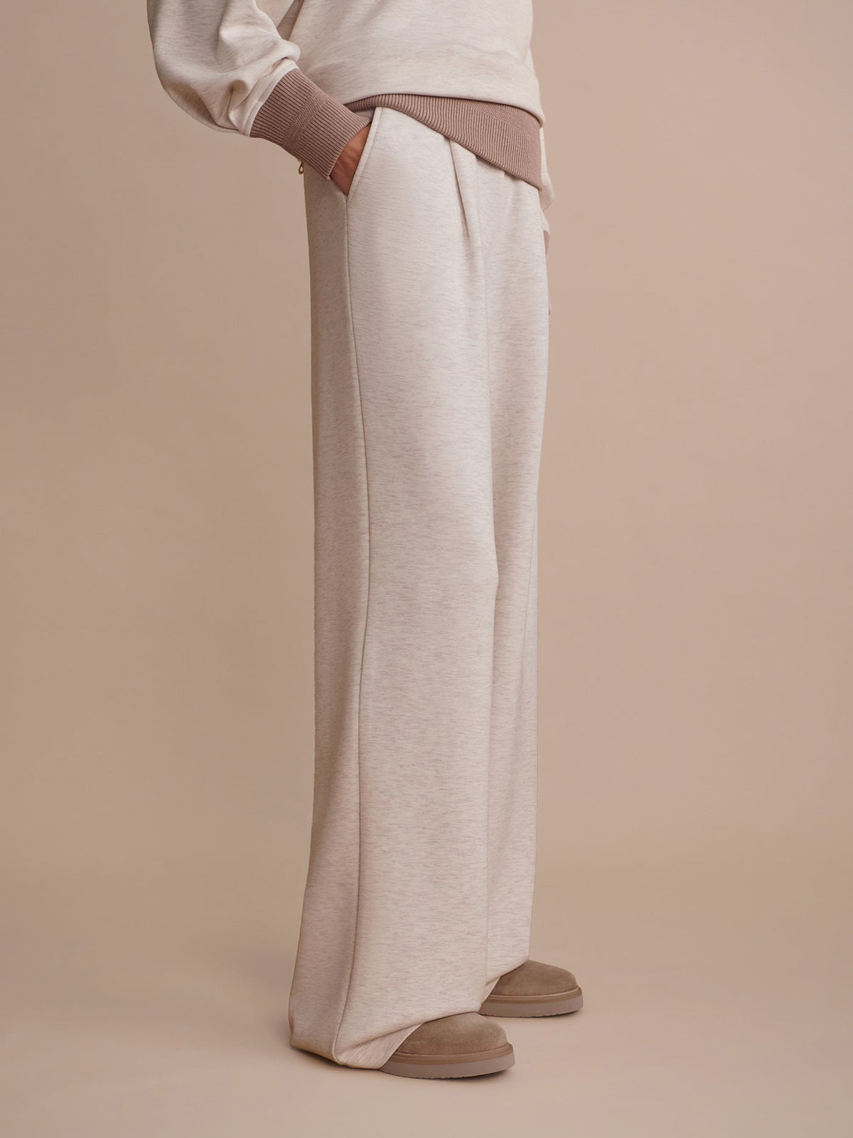 The Extra Wide Leg Pant 29.5 Ivory Marl - Varley