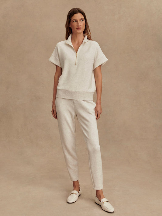 The Slim Pant 27.5 Ivory Marl - Varley