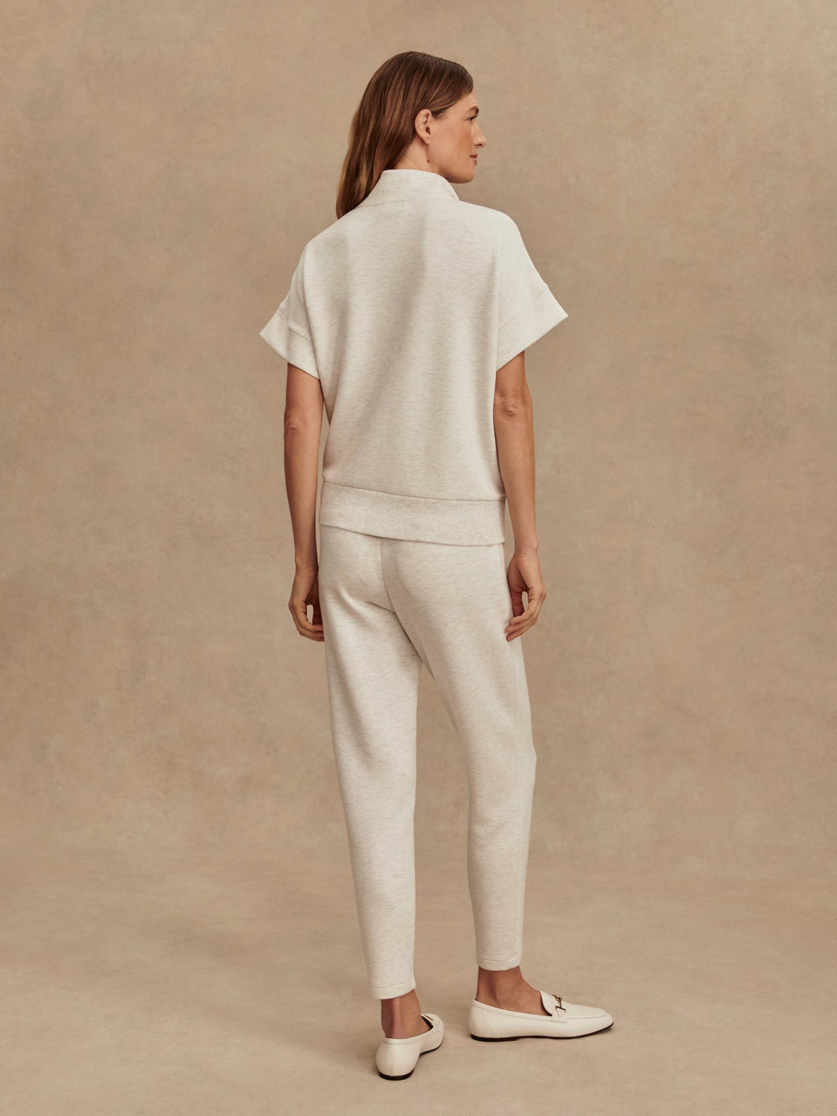 The Slim Pant 27.5 Ivory Marl - Varley