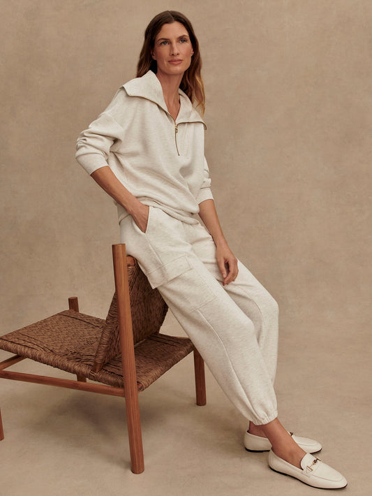 The Cargo Pant 25 Ivory Marl - Varley