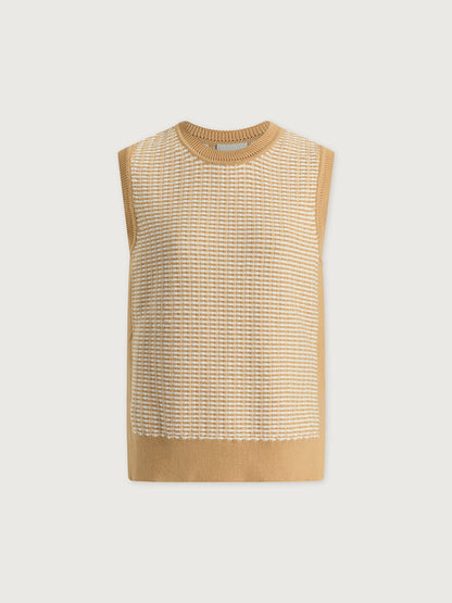 Elis Knit Tank New Wheat - Varley