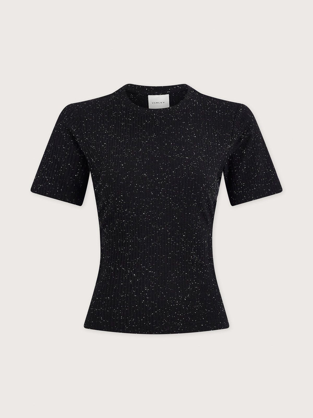Katrina Fitted Tee Black/ Egret - Varley