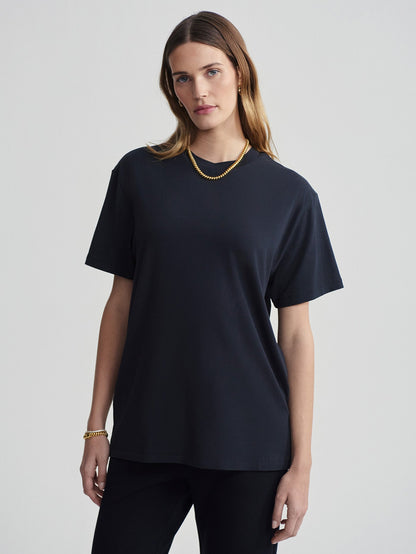 Leighton Boyfriend Tee Black - Varley