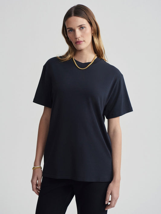 Leighton Boyfriend Tee Black - Varley