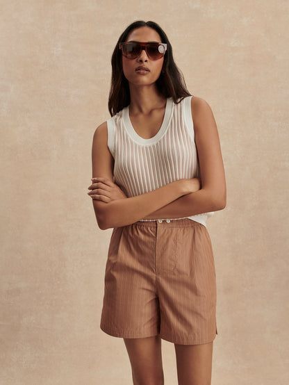 Marius Short 5 Camel Stripe - Varley